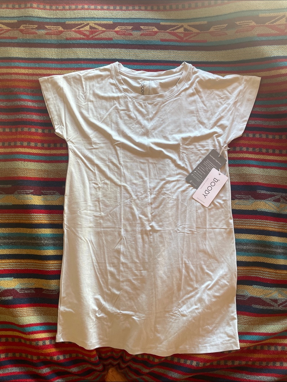 BOODY White Dove Bamboo Nightgown Dress Pajama Medium